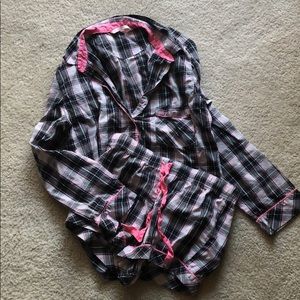 Victoria’s Secret Flannel Boxer PJ Set